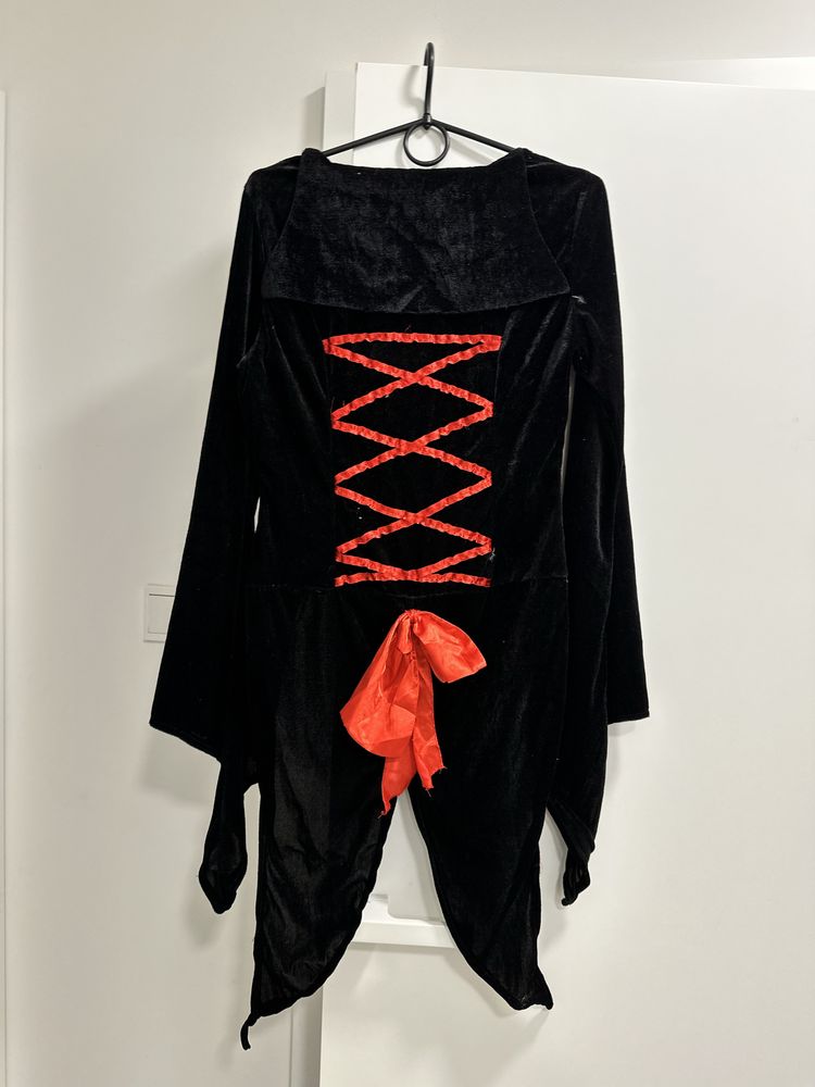 Strój przebranie karnawałowe halloween królowa czarownica wróżka frak