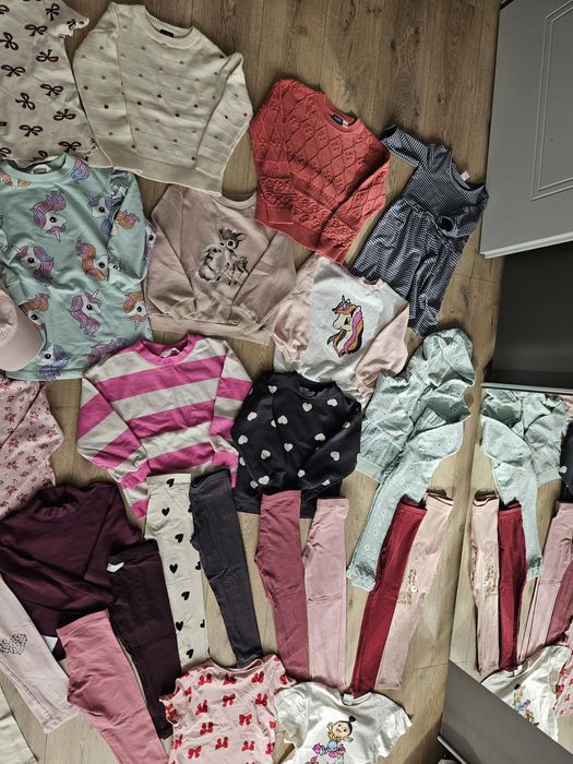 Paka ubrań dla dziewczynki jesień/zima 110/116 H&M