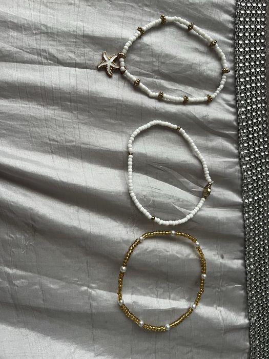 Conjunto de 3 pulseiras para o pé