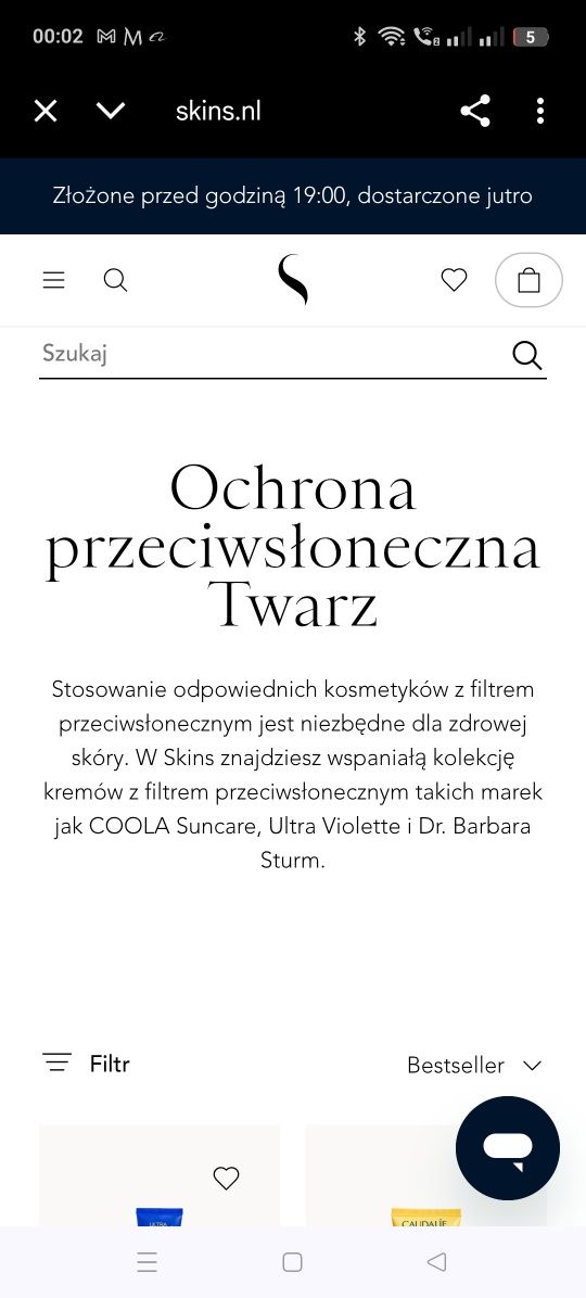 Krem do ochrony twarzy 50+ skreen