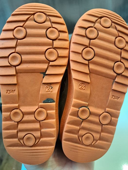 Buty chłopięce trzewiki jesienne na rzepy przejściowe Bartek rozmiar24