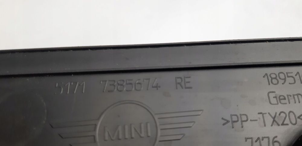 mini clumban f54 2017r 1.5 uszczelka ścianki bocznej tylna prawa 7385