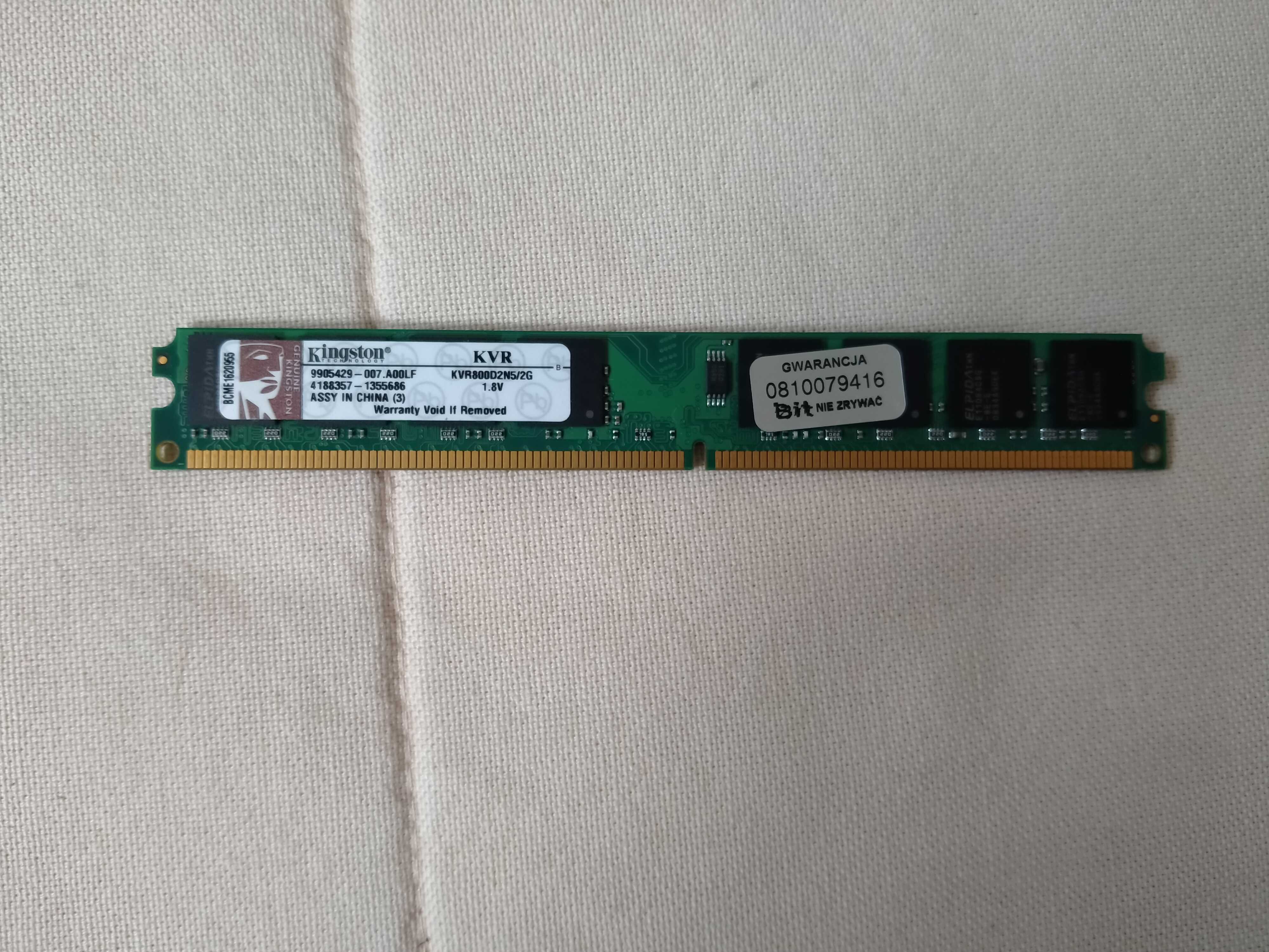 pamięć ddr2 kingston 2GB