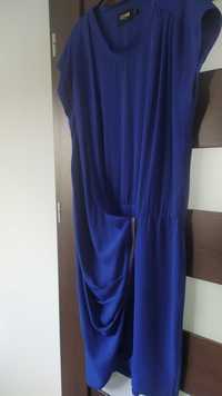 Sukienka Ochnik r. L- sliczny kobaltowy kolor- stan idealny