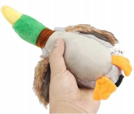 Pluszowa Piszcząca Duża KACZKA Super Zabawka Szarpak Gryzak DLA PSA