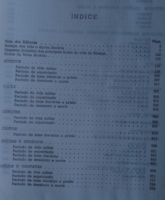 Obras do Bocage - 1.ª Edição 1968 da Lello & Irmão