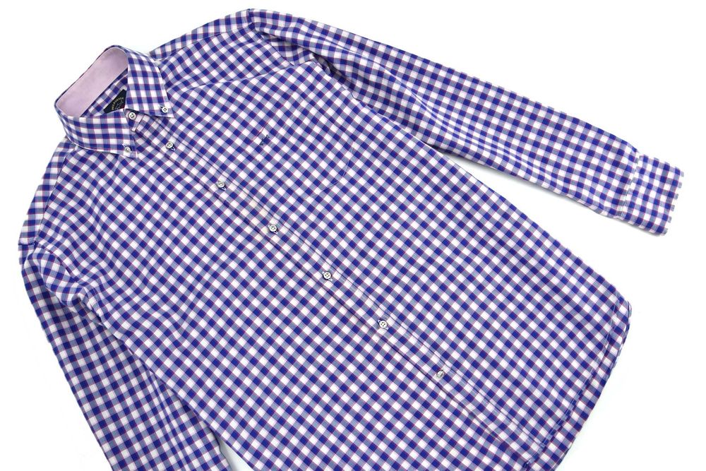 PAUL&SHARK koszula męska w kratkę bawełna casual długi rękaw 40