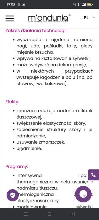 THERMOGENIQUE do zabiegów wyszczuplających