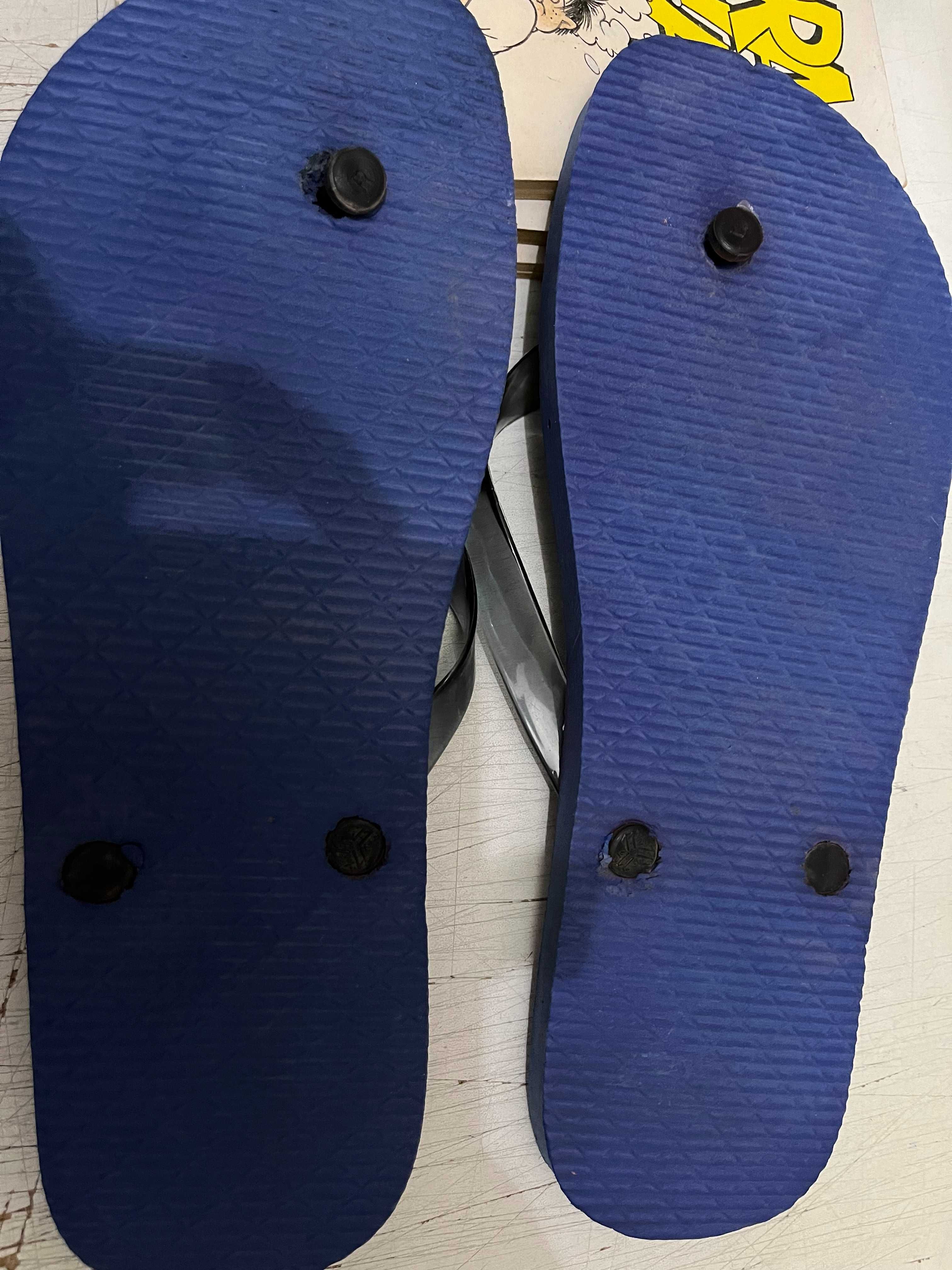 Klapki japonki nowe niebieskie  rozmiar 45 wkładka 28.5 cm
