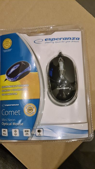 Myszka USB przewodowa świecąca Esperanza