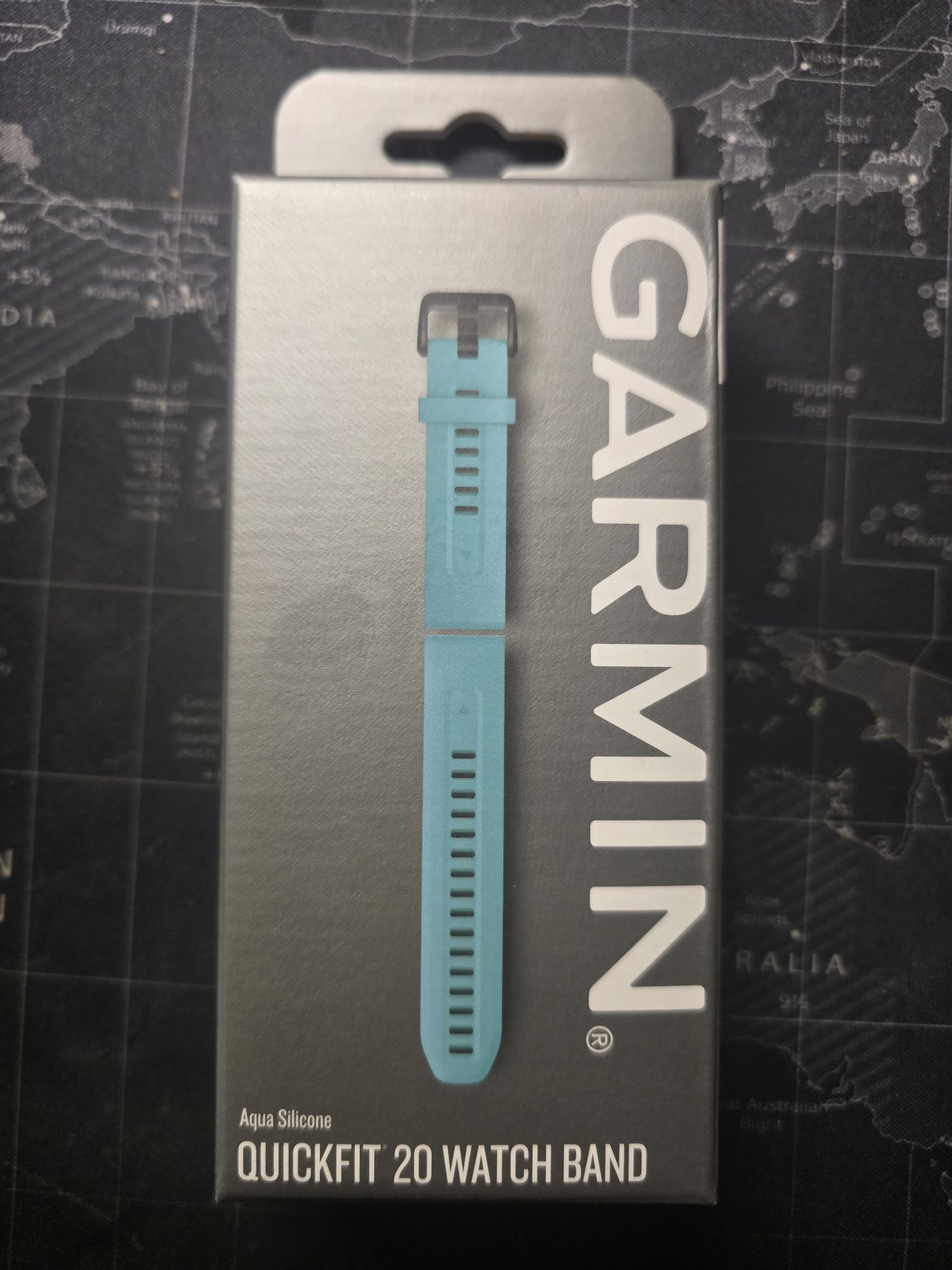 Garmin Pasek do zegarka 20 - Błękitny silikonowy, nowy, oryginalny