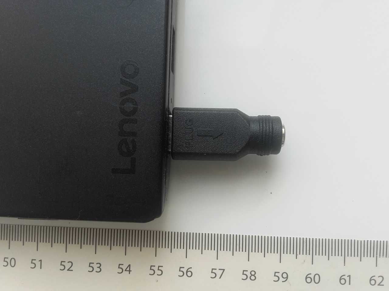 Adapter, przejściówka lenovo z DC 20V 5.5x2.1mm żeńska okrągła do pros