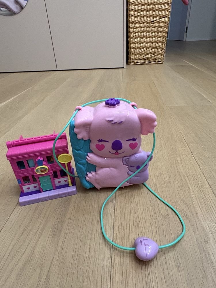 Polly pocket torebka koala i domek polly pocket