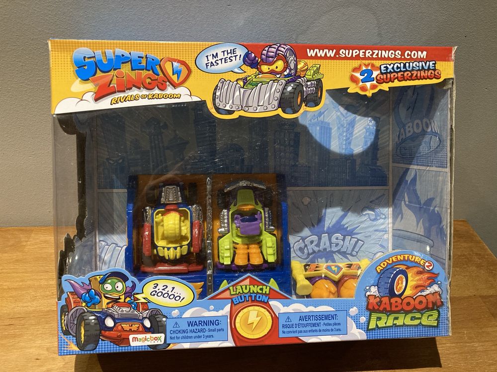 SUPER ZINGS Kaboom Race - jak nowe!