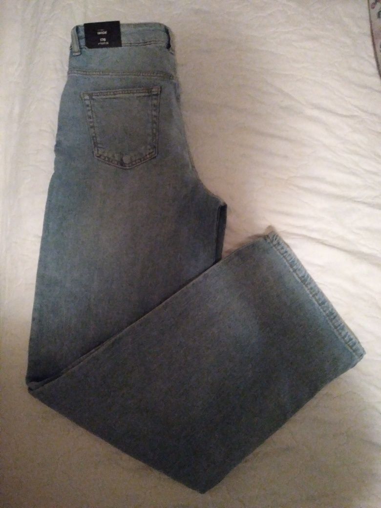 Широкие джинсы, органический хлопок C&A, 36