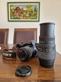 Máquina fotográfica Sony Alpha DSLR-A2 + LENTE EXTRA DE 300mm