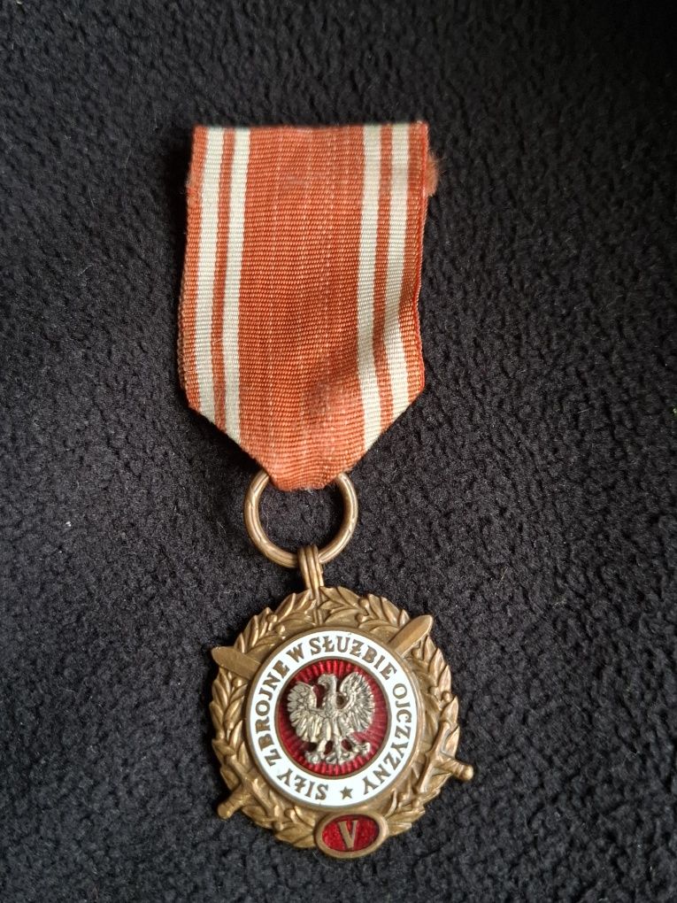 Medal Siły Zbrojne w Służbie Ojczyzny (brązowy, wąskie V)