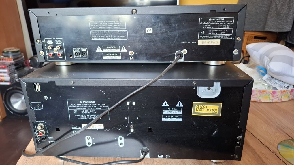 Wieża Segmentowa Stereo Pioneer Wzm Cd i Deck z pilotem