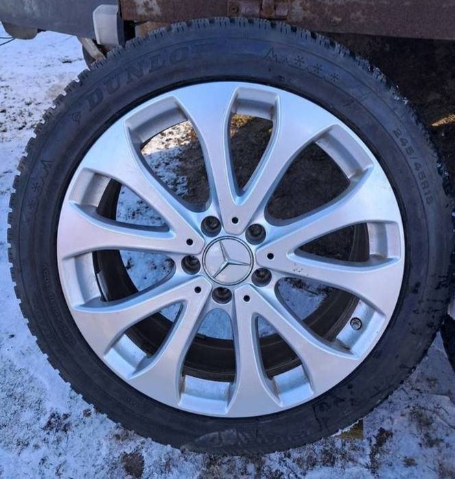 Koła Mercedes 245/45R18 zimowe aluminiowe alufelgi dunlop
