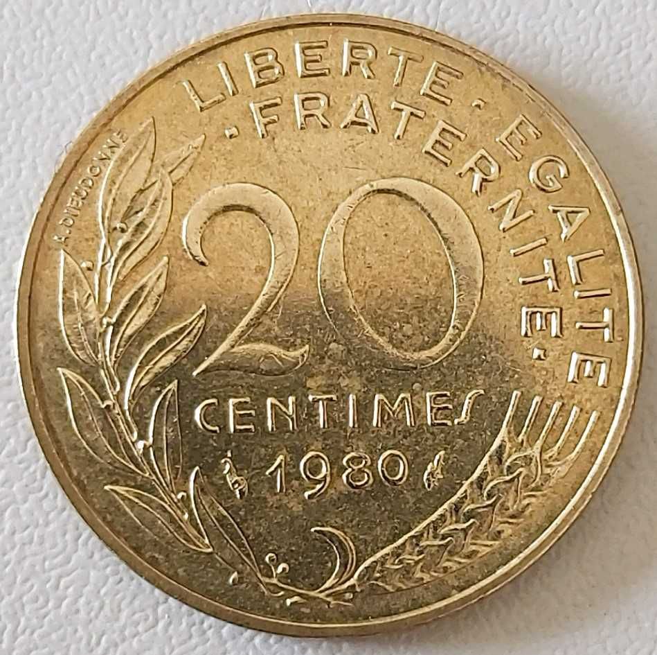 20 Cêntimos de 1980 de França