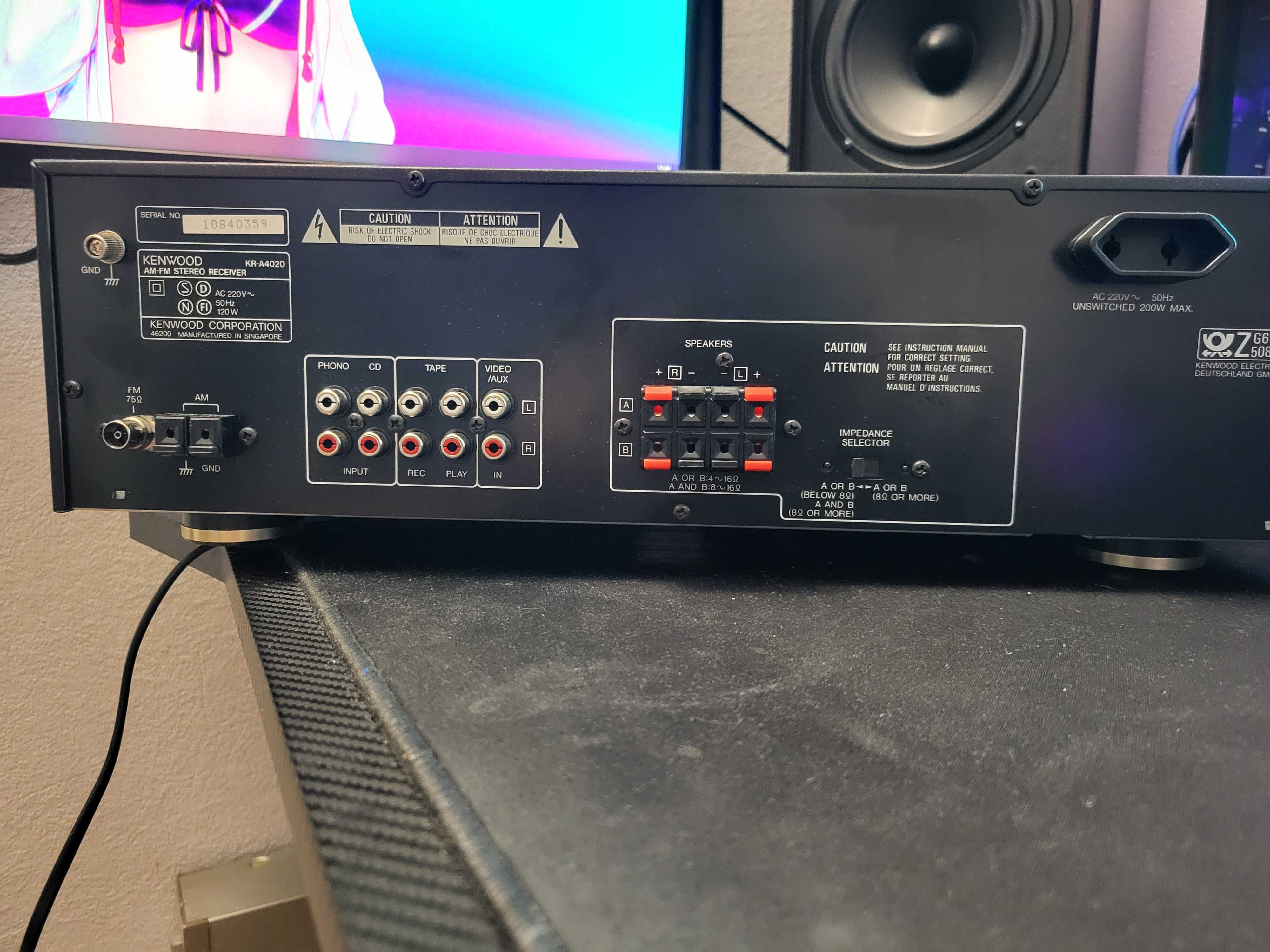 Wzmacniacz Amplituner Kenwood KR-A4020 Stereo