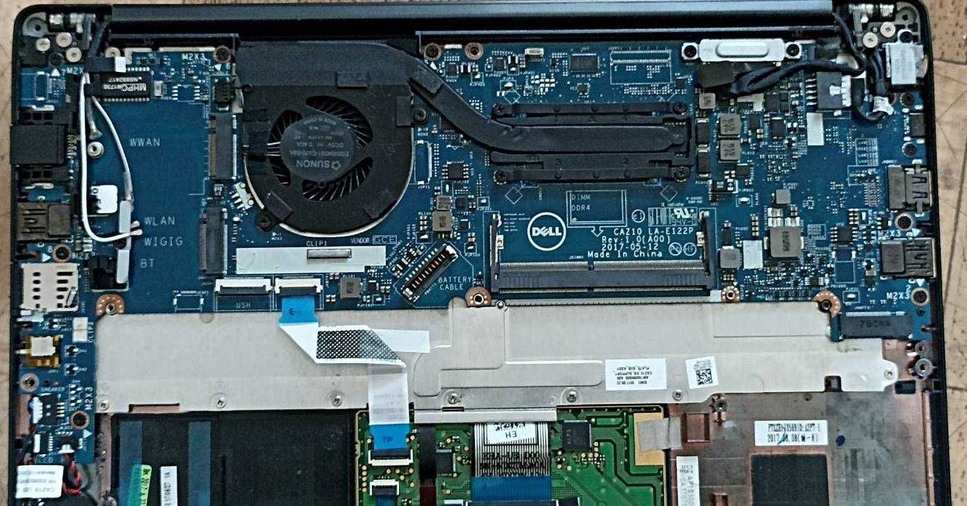 Dell Latitude 7280 по частям (разборка)