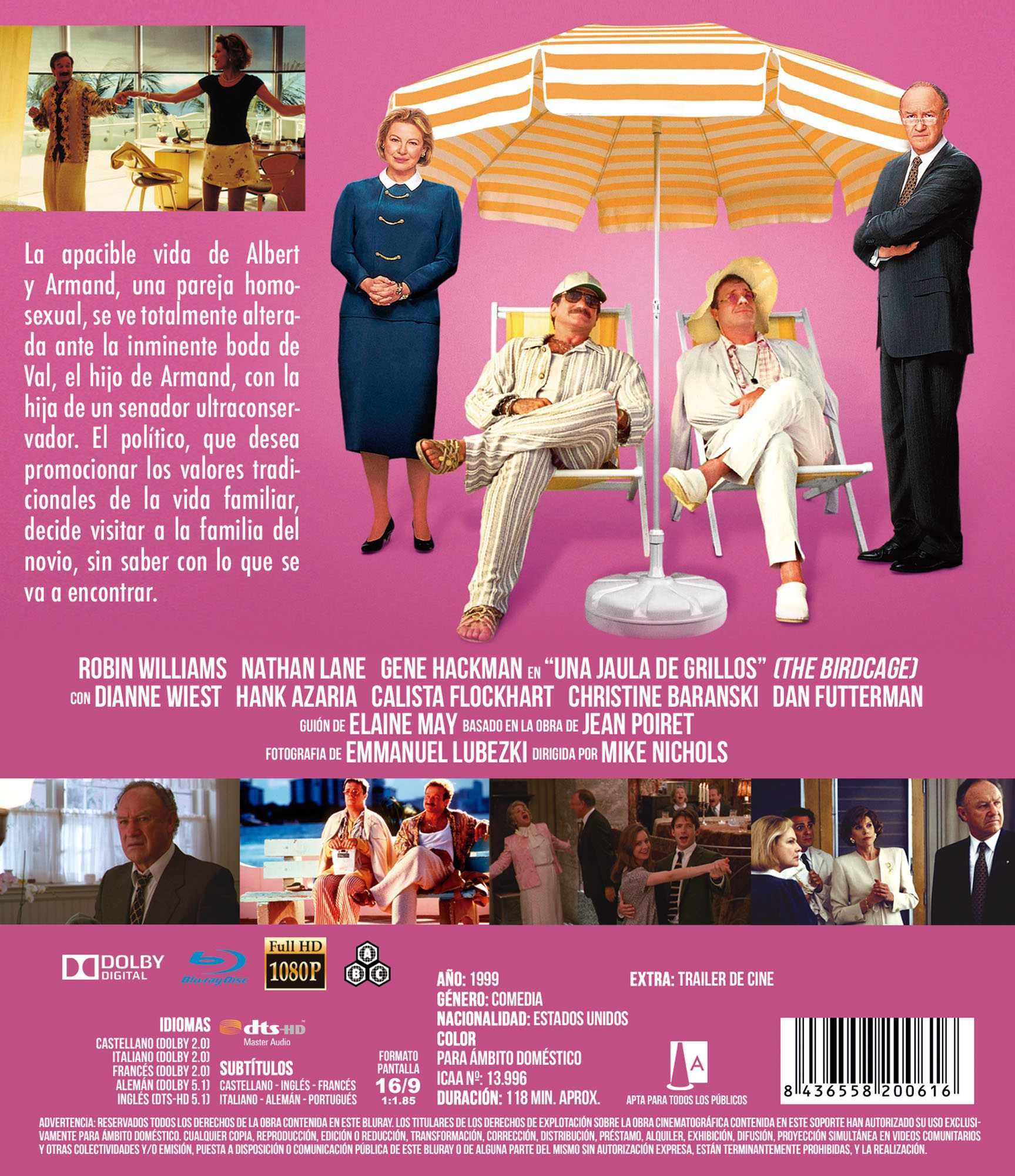 Una Jaula de Grillos/Casa de Doidas (Blu-Ray)-Importado