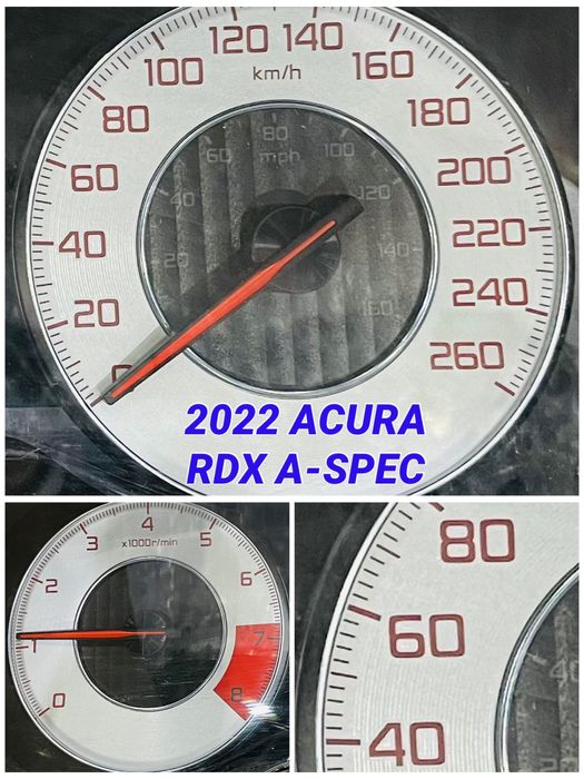 Оригинальные километровые шкалы циферблаты Acura MDX RDX A-Spec