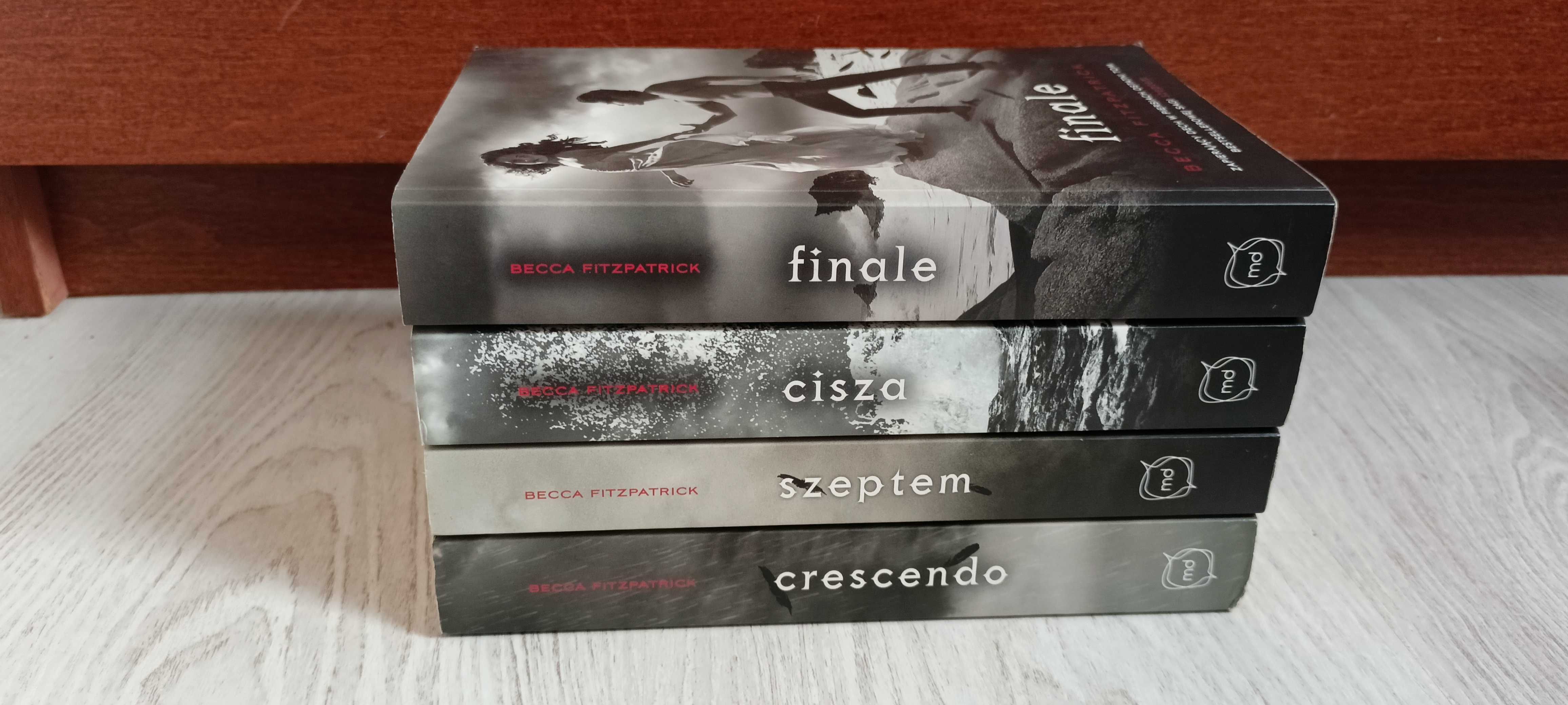 4x Becca Fitzpatrick Szeptem + Crescendo + Cisza + Finale