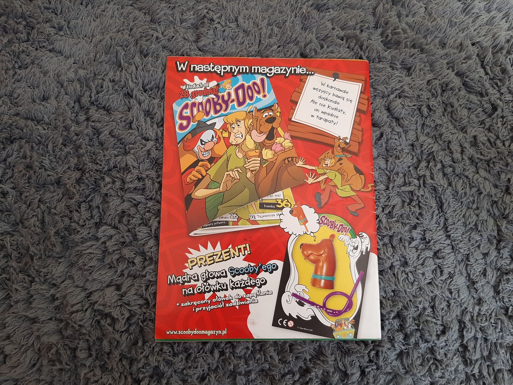 Magazyn Gazetka Komiks Scooby Doo Krzyżówka Plakat 40s 11/13 Unikat !!