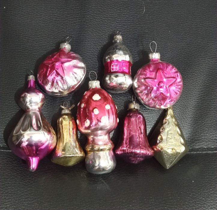 Ёлочные игрушки стеклянные времен СССР одним лотом