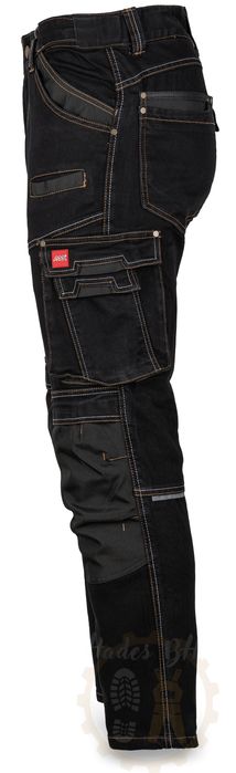 SPODNIE ROBOCZE do pasa jeans stretch elastyczne slim mocne BHP 58 2XL