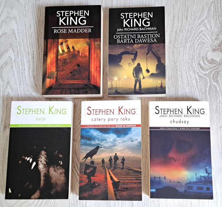 5x Stephen King Cztery pory roku Shawshank Chudszy Cujo Rose