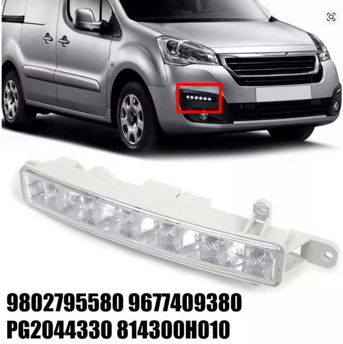 Citroen C1 C3 Berlingo C-Elysee Peugeot 308 Luzes de nevoeiro