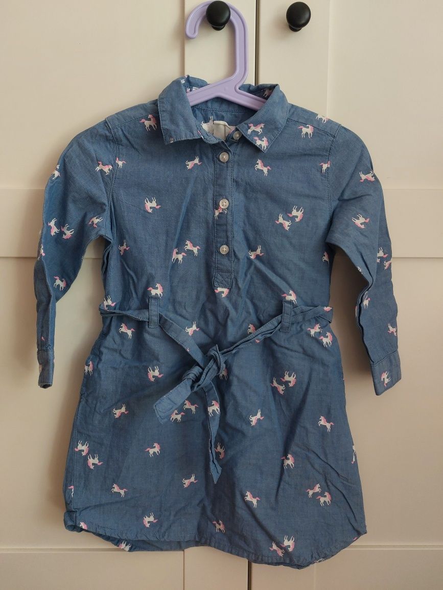 Sukienka jednorożce, H&M, rozm. 86 / 92