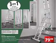 Escadote 3 metros Multifunções Parkside