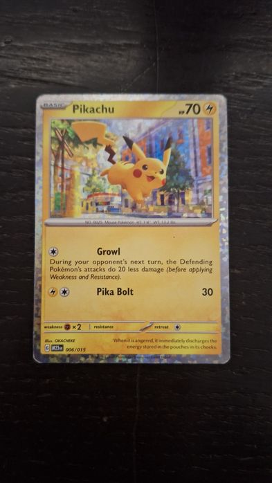 Karta pokemon. Pikachu