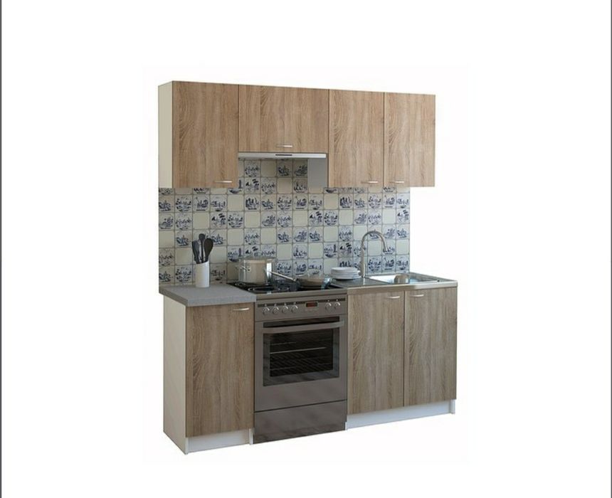 Кухня модульная. Комплект 1.8м дуб сонома