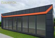 Nowy Pawilon sklep biuro 900x300 nowoczesny Salon gotowy OD RĘKI 9x3 m