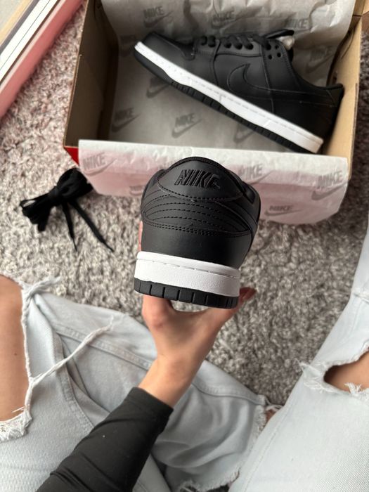 Nike Dunk Low Black White ХУТРО