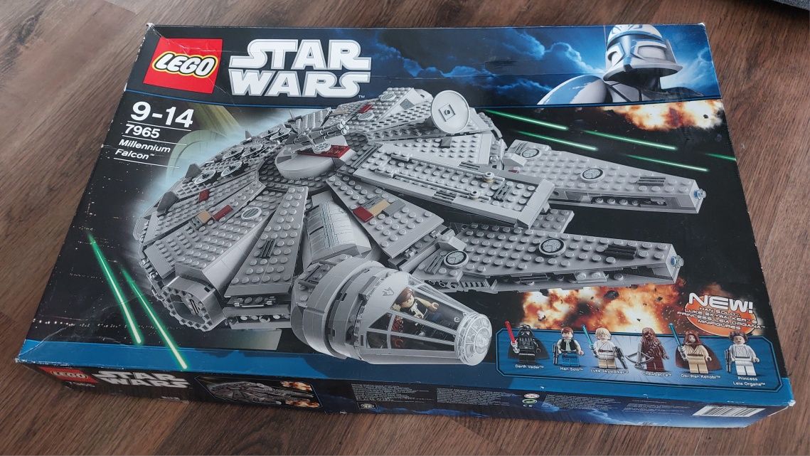 Lego 7965 Star Wars Millennium Falcon 9-14 z 2011r instrukcje pudełko