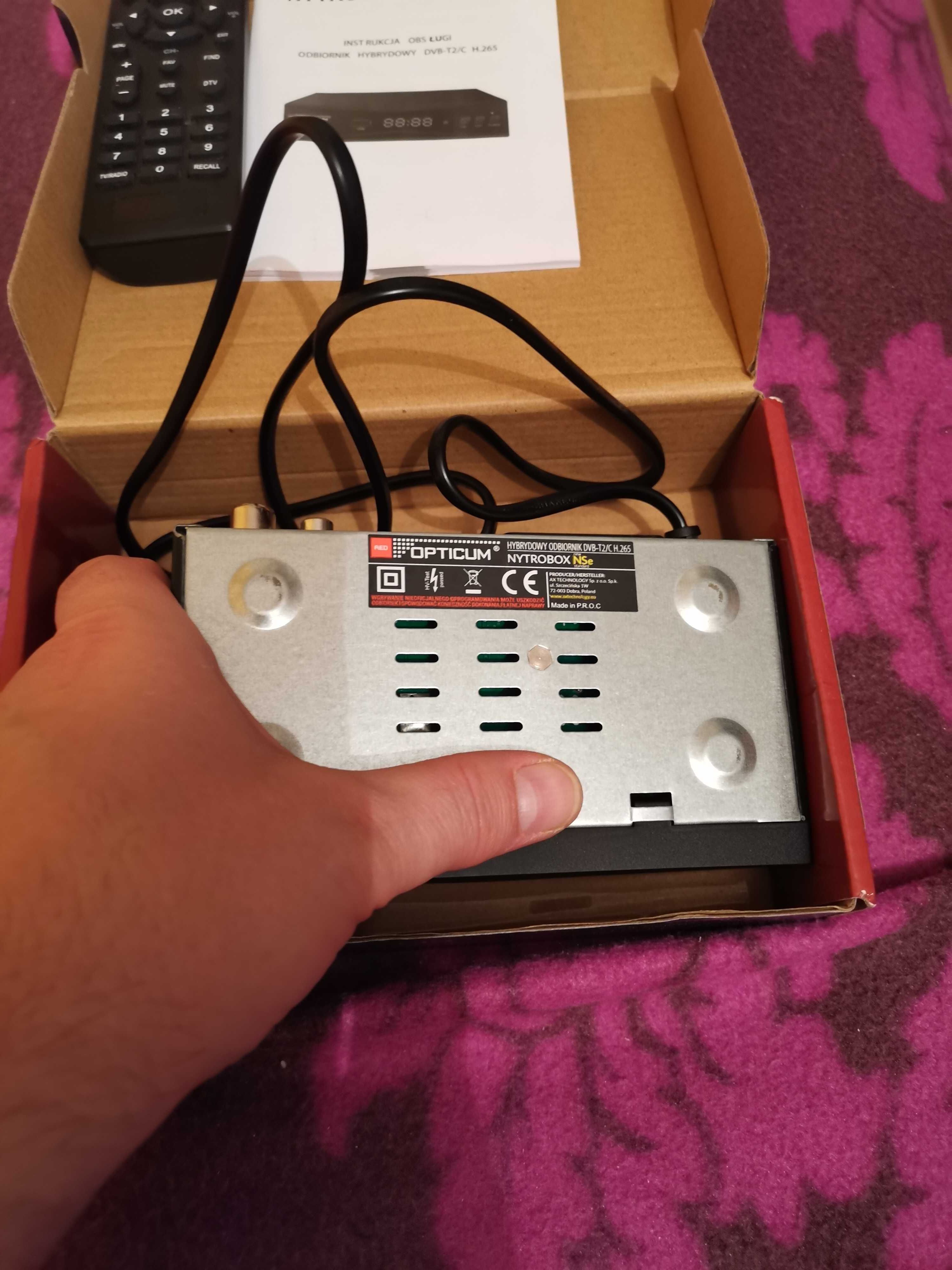OPTICUM NYTROBOX NSe dekoder tuner HD TV naziemnej DVB-T2 H.265 HEVC