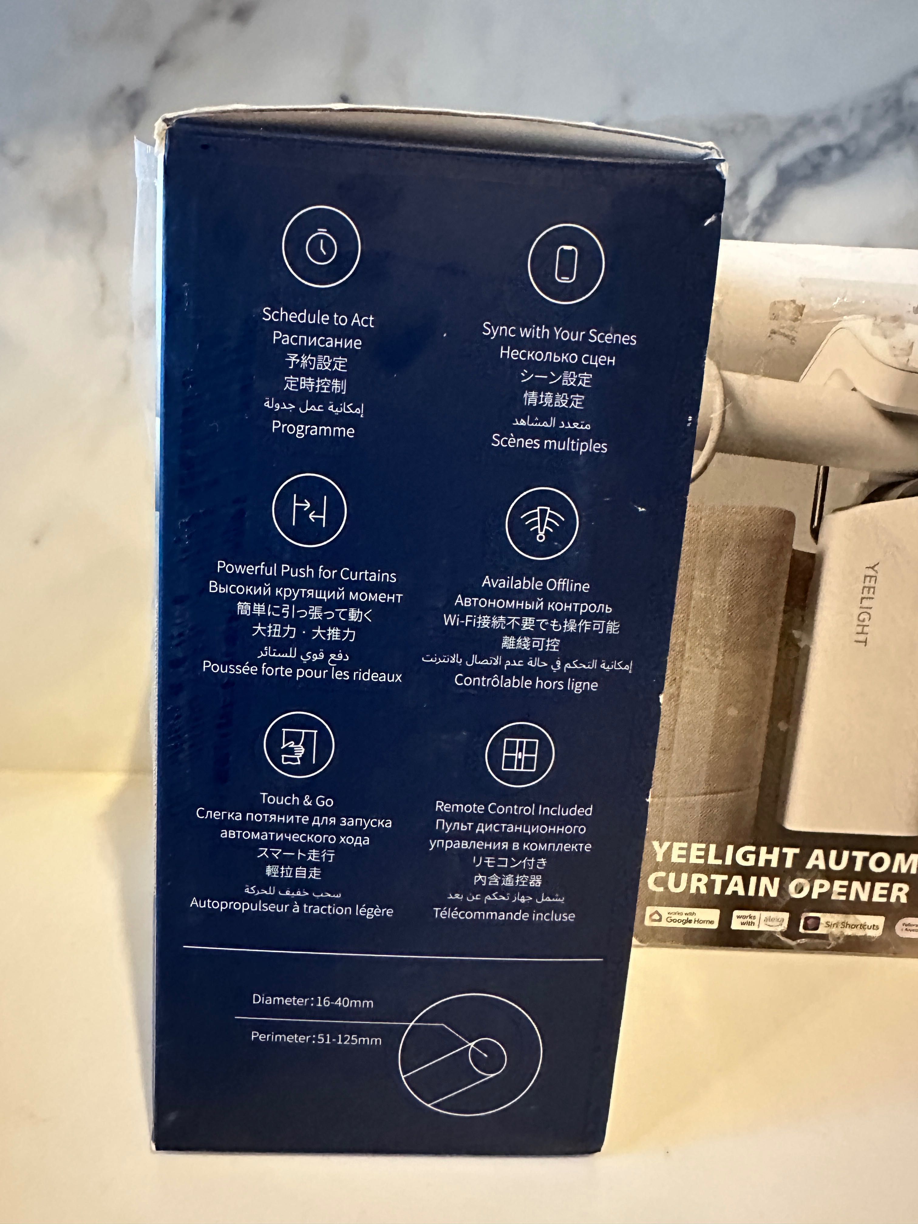 Inteligentny sterownik zasłon O Yeelight Sterowanie Głosem - 2szt.