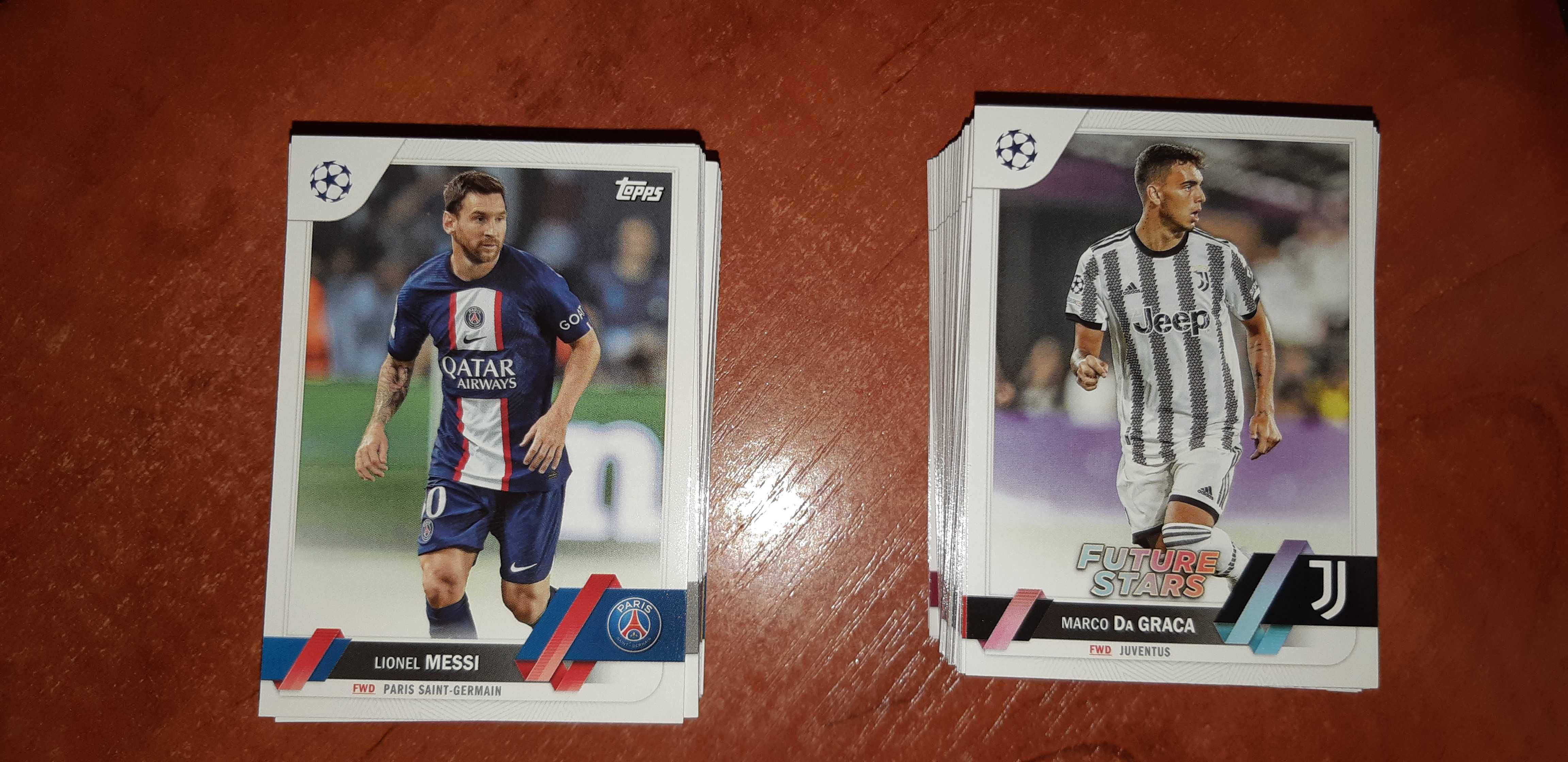 200 kart podstawowych z edycji 2022-23 Topps UEFA Club Competitions