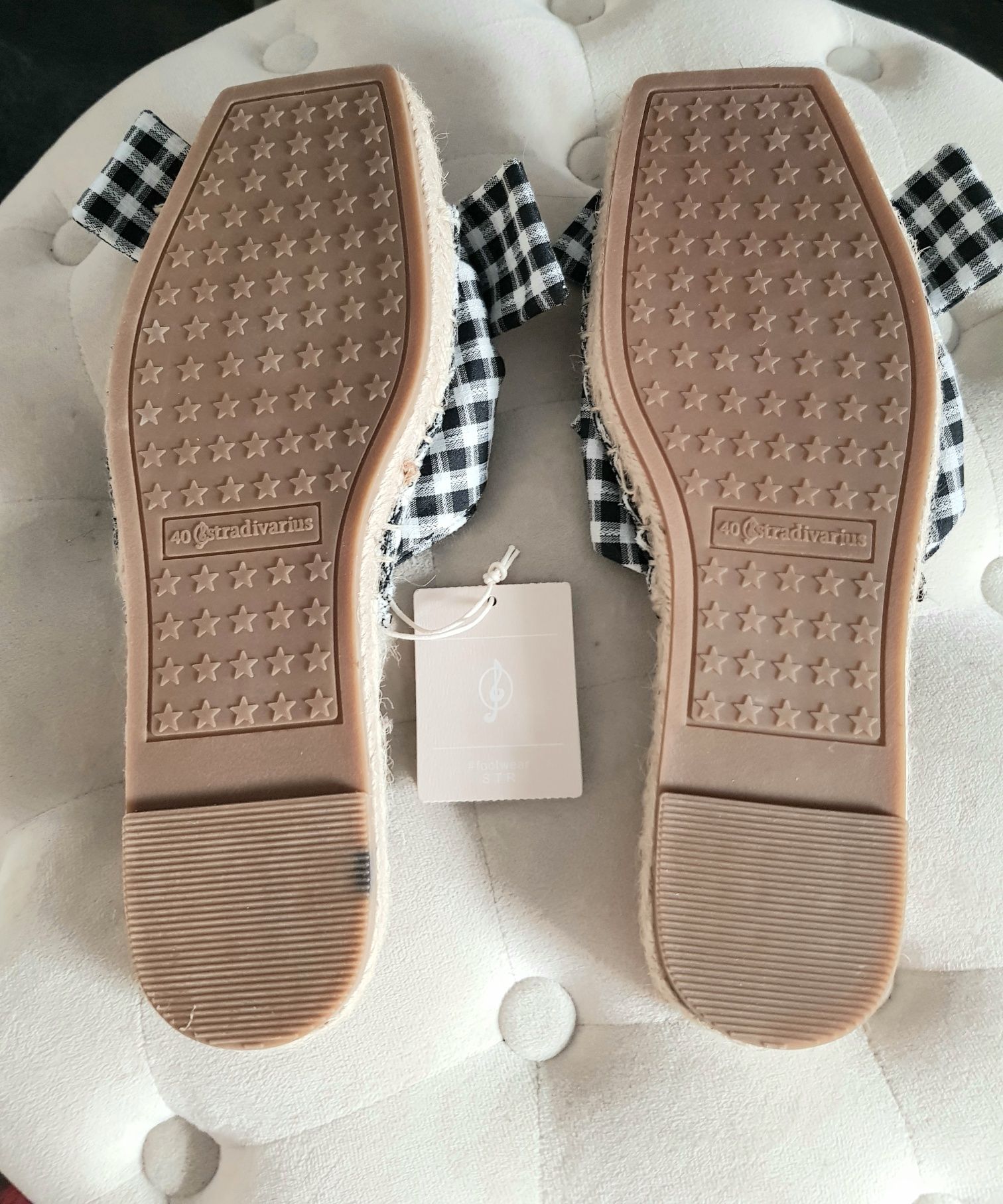 Stradivarius espadryle klapki 40, z metką