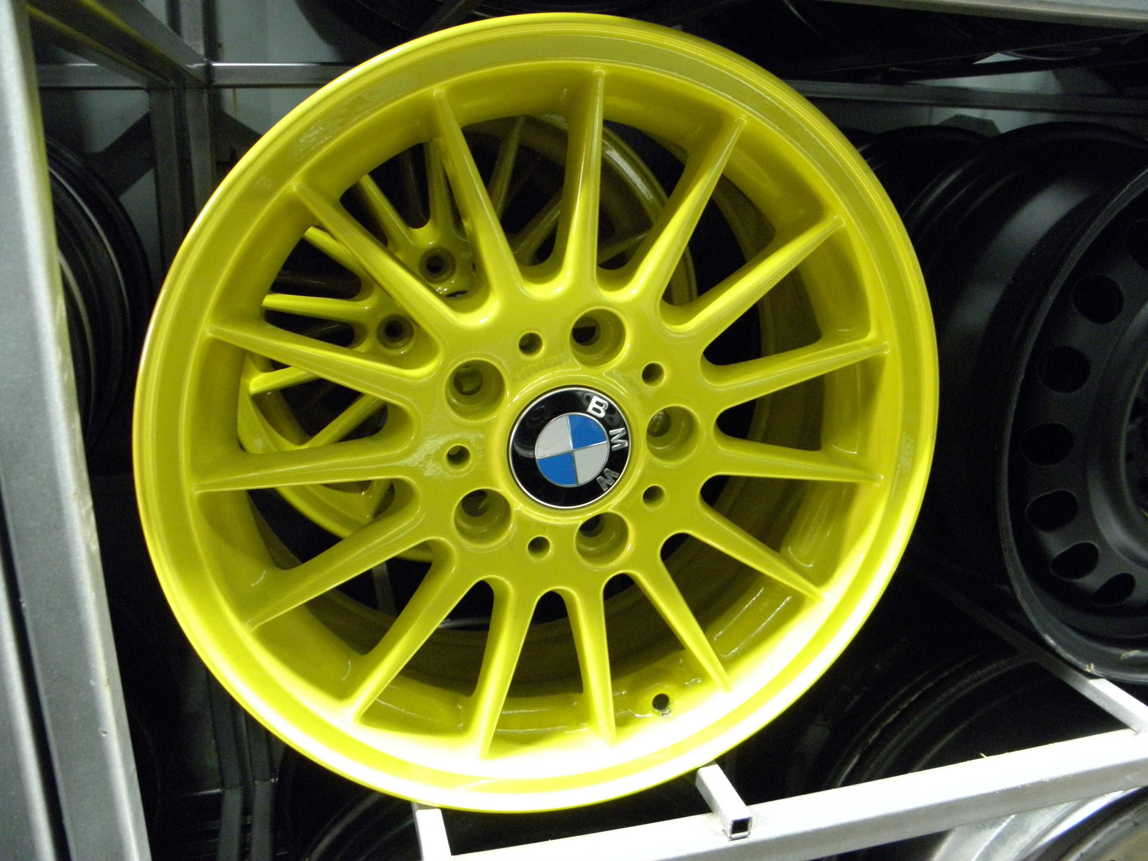 Felgi 16 BMW 3 E36 E46 5x120 ET46 Retro Off Road Yellow Racing