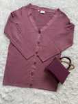 Sweter rozpinany z dekoltem V