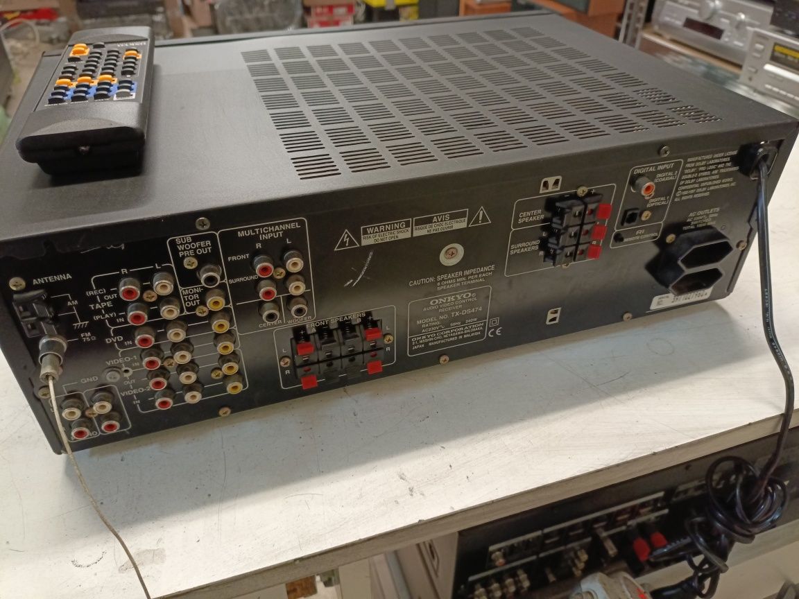 Amplituner AV ONKYO TX-DS474 DTS,DD, pilot