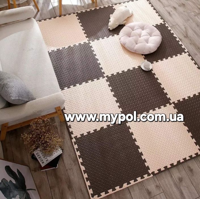 Мягкий пол, пазлы, коврик пазл, килимок пазл, термо коврик