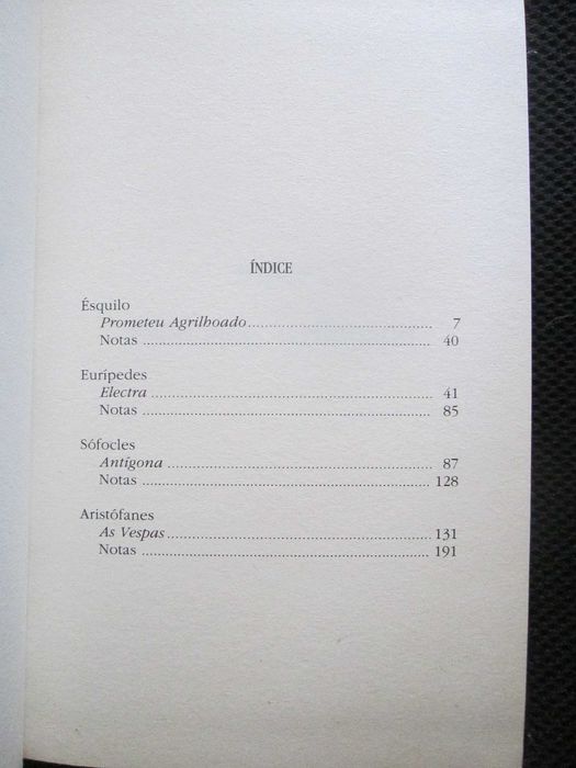Teatro Grego, de Ésquilo, Euripedes, Sófocles, Aristofanes